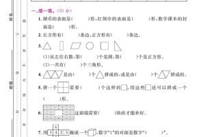 一下数学期末复习四【认识图形和分类整理】