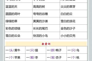【2025秋新版】幼小衔接一年级语文上册好词梳理与积累