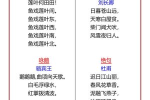 【2025秋新版】一年级语文上册必背古诗21首