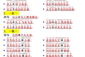 新一上语文必考必背仿写句子(含仿写练习10页)