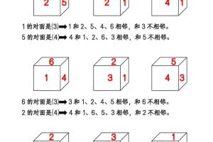 一年级下数学正方体找对面专项练2
