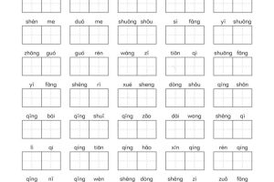 二年级下语文单元看拼音写词语