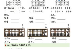 二年级下册数学万以内数的专项拔尖练习-（