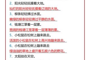 【2025秋新版】二年级语文上册必考《扩句》专项练习，附答案