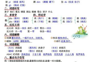 25秋二上语文暑假预习知识晨读单（35页）