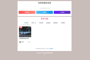 孜然单授权系统V2.0PHP授权系统源码