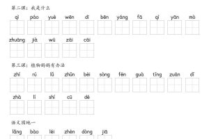 【默写-识字表】2025年二年级上册语文（含答案