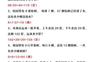 【2025秋新版】二年级上册数学两步计算应用题