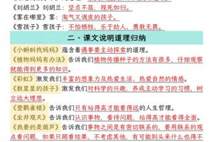 二年级上语文期末复习知识点(押题考点)