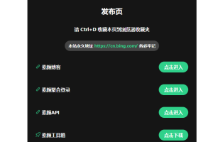 2025最新网站发布页 全新Ui 好看的导航页面