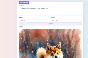 适用于彩虹工具箱程序的AI生成图文绘画插件工具