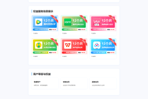 两款大气的企业级数字权益官网源码