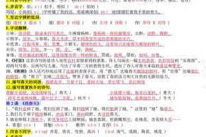 二年级下语文2026春重点知识一遍过
