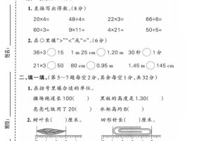 二年级下数学期中质量检测卷《苏教版》