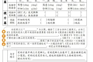 【知识点】三年级下册语文1-8单元知识点巩固篇(含答案)