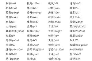 三下语文期中复习（汉字★词语★课文内容与积累运用）