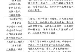 三下语文期中复习重点知识汇总-14大高频考点