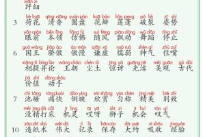 【词语表+写字表+识字表】三表注音版8页三下语文