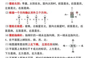 三下数学重点知识归纳汇总